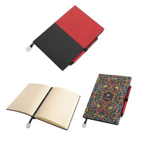 PIERRE CARDIN REPORTER SET Sada poznámkového bloku a kuličkového pera červená