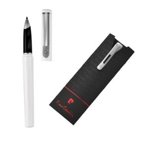 PIERRE CARDIN GIRONDE Plastový roller s kovovým klipem bílá